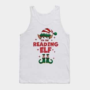 I'm The Reading Elf - Elf Matching Family Christmas Xmas Tank Top